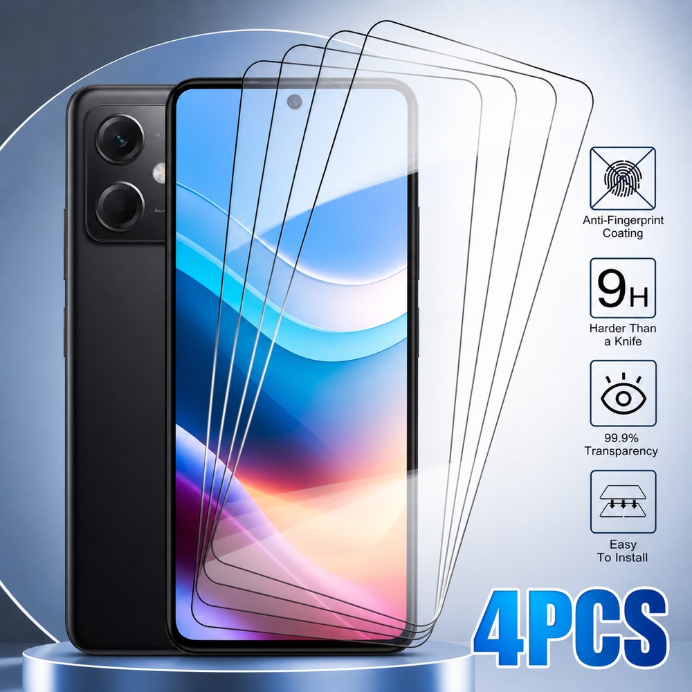 Realme C67 - 4 pièces de verre trempé pour