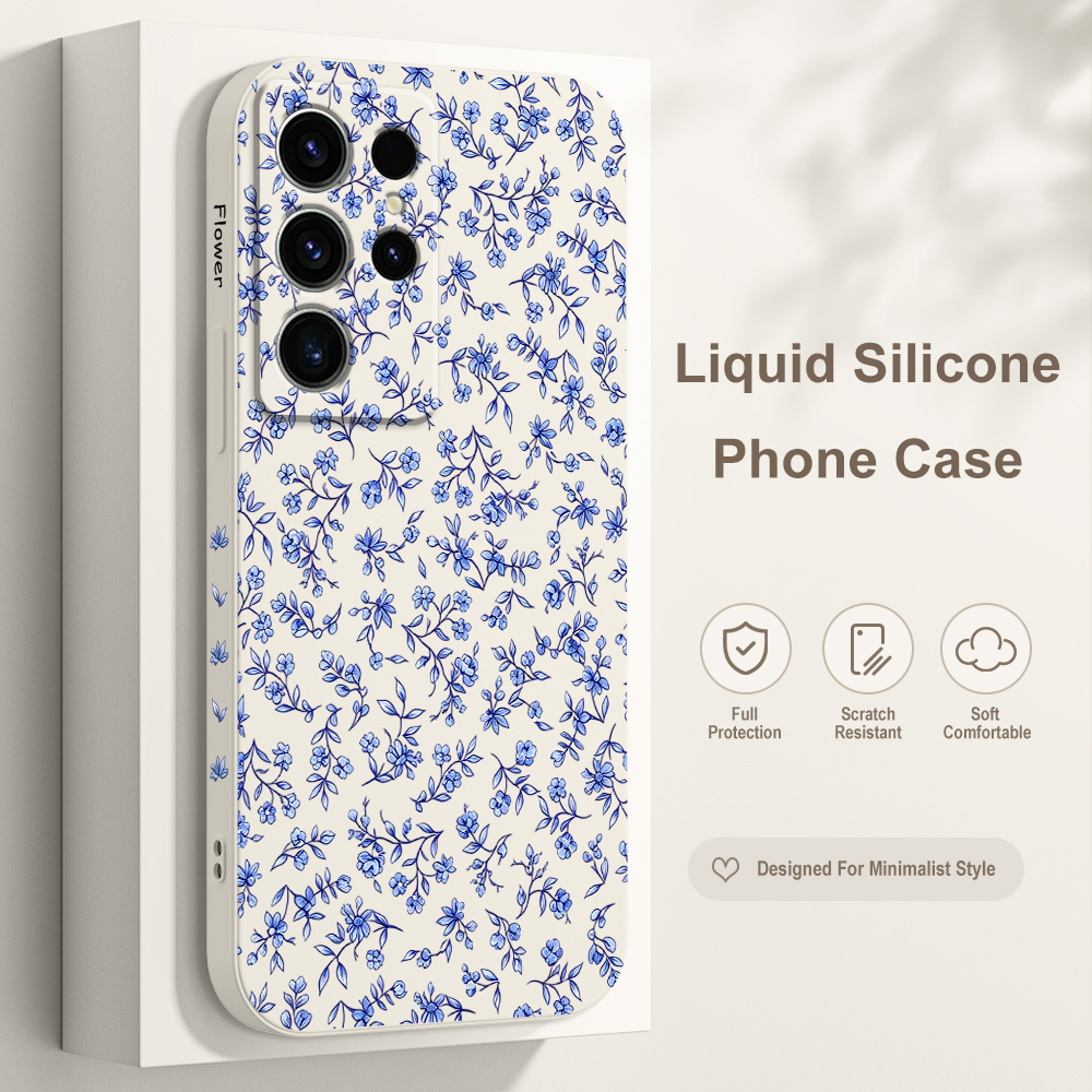Samsung Galaxy S24 - Coque de téléphone à motif floral